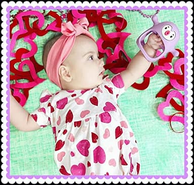 Smily Mia Smily Mia Penguin Teethers, Silicone TeethingToys for Babies 0-6Months, Baby Teethers for 3-6Months, Hand Teether for Infants, Pacifiers for New Born,Light Purple - Image 7