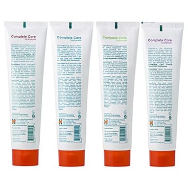Himalaya Botanique Complete Care Toothpaste, Herbal, Variety Pack, Fights Plaque, Freshens Breath, Fluoride Free, No Artificial Flavors, SLS Free, Cruelty Free, Foaming, 5.29 Oz, 4 Pack - Image 3