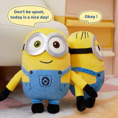MINISO 8" Minions Stuffed Animals Plush Toys (Bob), Cute Sleeping Bedding Stuffed Animals Kawaii Plushies Pillow for Kids Toddler Toys Boys Girls - Image 8