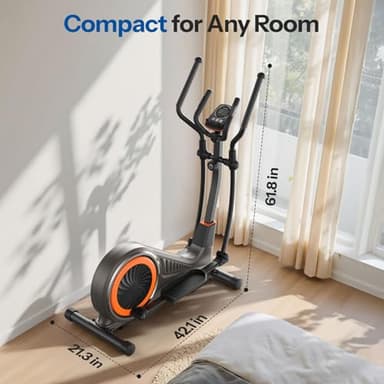 Niceday Elliptical Machine, Cross Trainer with Hyper-Quiet Magnetic Driving System, 16 Resistance Levels, 400LB Weight Limit - Image 8