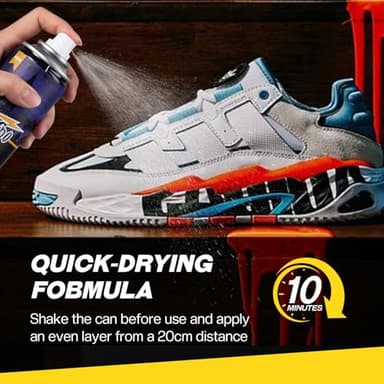KEFPO Shoe Protector Spray Waterproof, Suede Protector Spray - Nano Protection for Sneaker, Leather, Nubuck, Canvas - Image 4