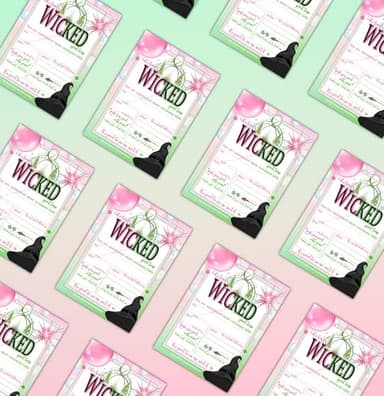 Let's Have a Wicked Good Time - Birthday Invitations - Viewing Party Invites - Set of 15 with envelopes - Image 7