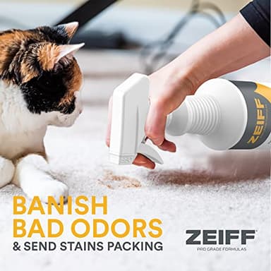 Zeiff Pet Stain and Odor Remover - Pet Odor Eliminator for Home and Professional Use - Pet Urine Enzyme Cleaner to Break Up Tough Stains - Carpet Stain Remover for Dog Urine and Cat Pee, Feces, Fluids - Image 6