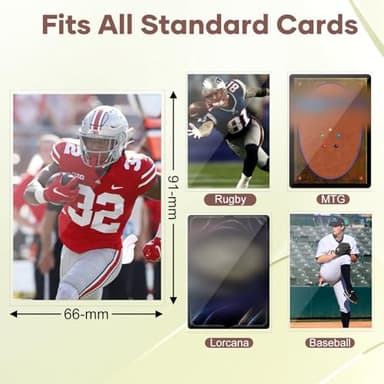 Mlikero 600 Count Card Sleeves, Clear Soft Trading Card Sleeves, Polypropylene (PP), Fit for MTG, TCG, Baseball, Football, Game Cards - Image 5