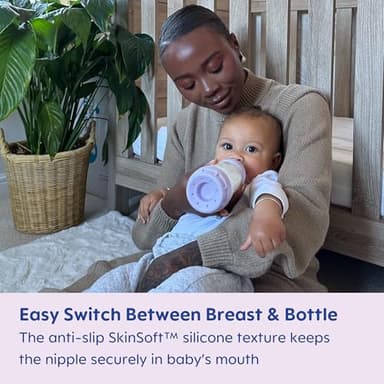 MAM 9oz Easy Start Anti-Colic Baby Bottles, Medium Flow, Breastfeeding-Like Silicone Nipple, Reduces Colic, Gas, & Reflux, Easy-to-Clean, BPA-Free, Baby Bottles for Newborns, 2+ Months - Image 5