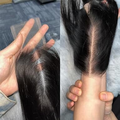 Brazilian 2x6 Human Hair Lace Closure HD Transparent 2x6 Body Wave Lace Closure Middle part Human Hair Kim K Closure With Baby Hair (16 inch) - Image 4