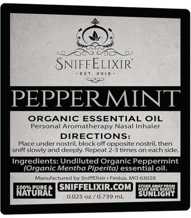 Peppermint Inhaler Nasal Stick - Aromatherapy Nasal Inhaler, Portable Nose Inhaler Stick, Non Drowsy Motion Sickness Stick with Peppermint Essential Oil, Aromatherapy Inhaler Stick, Aroma Inhaler - Image 7