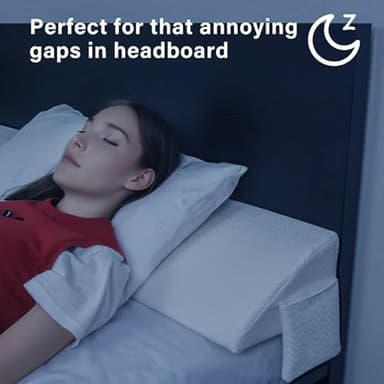 Vekkia King Bed Wedge Pillow for Headboard Gap/Mattress Gap Filler/Headboard Pillow/Bed Wedge Gap Filler,Stop Loosing Your Pillows - Image 7