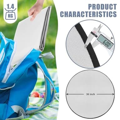 osaasi Premier 36" Grill Mat for Outdoor Grill, Fireplace Mat, Fireproof Mat for BBQ Fire Pit (36"-6LAYER) - Image 5