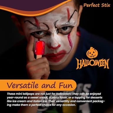 Perfect Stix Mini Lollipops for Kids. Variety Pack of Halloween Candy. Great for Halloween Goody Bags. - Image 6