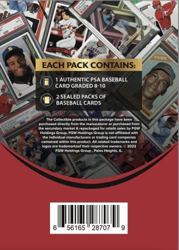 Zoo Packs MLB Baseball PSA Graded Card Mystery Power Pack - Amazon Exclusive - Image 2
