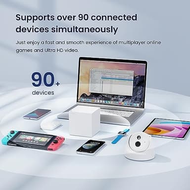 Tenda Nova Mesh WiFi System MW6 - Covers up to 2400 sq.ft - AC1200 Whole Home WiFi Mesh System - Gigabit Dual-Band Mesh Network for 90 Devices - Replaces Wireless Router and WiFi Extender - 2-Pack - Image 3