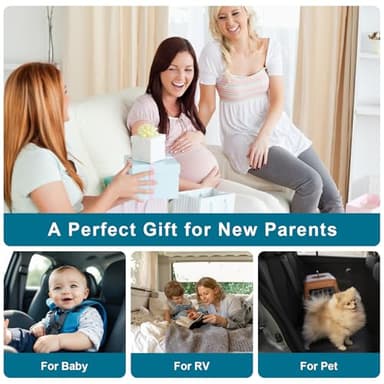 Baby Car Mirror, 4.3'' HD Night Vision Function Mirror Display, Wide View Baby Car Camera Monitor 1080P Rear Facing Car Baby Monitor, 360 Rotation Backseat Camera - Image 7