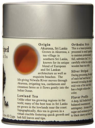 The Tao of Tea, Silver Striped Black Tea, Loose Leaf, 4 Ounce Tin - Image 3