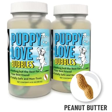 Puppy Love Bubbles, Peanut Butter Scented Bubbles 4oz. Bottle-2 Pack in Peanut Butter Flavor for Dogs - Image 3