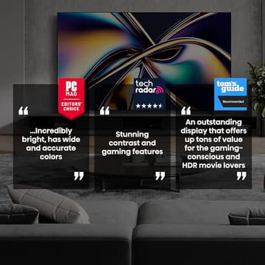 Hisense 55" Class U8 Mini-LED ULED 4K UHD Google Smart TV (55U8QG, 2025 Model) - QLED, Native 165Hz, VRR 288, Up to LD5600, 5000 Nits, HDR10+, Dolby Vision IQ · Atmos, IMAX Enhanced, 4.1.2 Ch Audio - Image 2