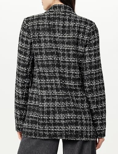 The Drop Women's Blake Long Blazer, Black Boucle, 2X - Image 2