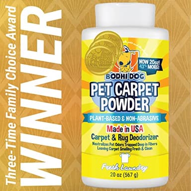 Bodhi Dog Natural Carpet Deodorizer Powder - Dry Pet Smell Eliminator & Urine Odor Remover - Loosens Fur & Dirt - Plant-Based Room Freshener for Vacuuming Home - Fresh Laundry (Pack of 1) - Image 2