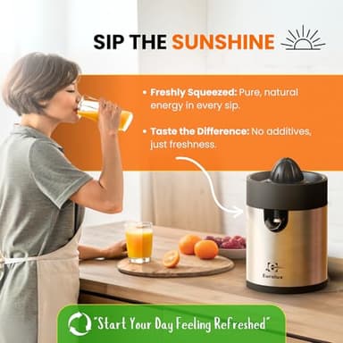 Eurolux Electric Citrus Juicer – Easy Juice Squeezer for Lemon & Orange - Image 5