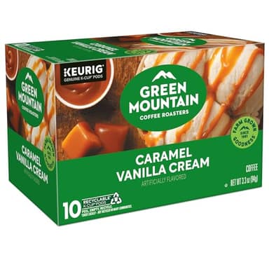 Green Mountain Coffee Roasters Caramel Vanilla Cream, Keurig Single Serve K-Cup Pods, Light Roast Coffee, 60 Count, (6 Packs of 10) - Image 18