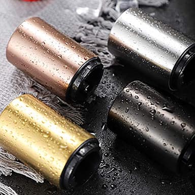 Fullgaden Automatic Beer Opener, Gift-Bottle Collector Best find Push Down & Bottle pops Off. No Bending or Damage to caps, Titanium-Plated Black - Image 7