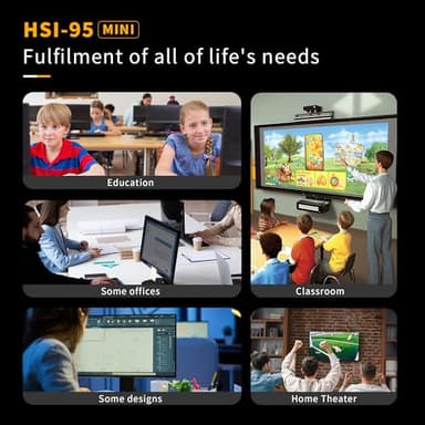 TUREWELL HSI Mini PC, Alder Lake N95 - Quad-Core 3.4GHz, 8GB DDR5 256GB SSD Mini Desktop Computer, WiFi 5/BT5.0/USB3.0/Gigabit Ethernet, Triple 4K Display Micro Computer for Home Office - Image 9