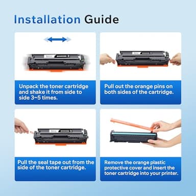 Valuetoner 201X Toner Compatible for HP 201X Toner Cartridges 4 Pack High Yield CF400X CF401X CF402X CF403X for Color Laserjet Pro MFP M277dw M252dw M277c6 M277n M252n M277 (Black Cyan Yellow Magenta) - Image 7