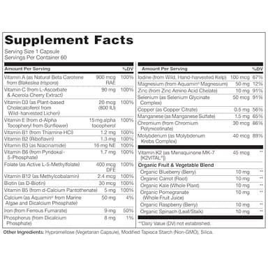 NATURELO One Daily Multivitamin for Women w/Vitamin B12, 60 Ct, Energy Support, Whole Food Daily Women Multivitamin Supplement, Nourish Hair/Skin/Nail, Non-GMO, No Soy, Gluten Free, 2 Month Supply - Image 3