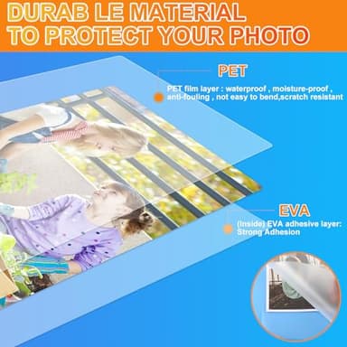 CAREGY 600 Pack Laminating Sheets,Holds 8.5 x 11 Inch Sheets,Thermal Laminating Pouches, 3 Mil, 9 x 11.5 Inches Lamination Sheet Paper for Laminator, Round Corner Letter Size - Image 3