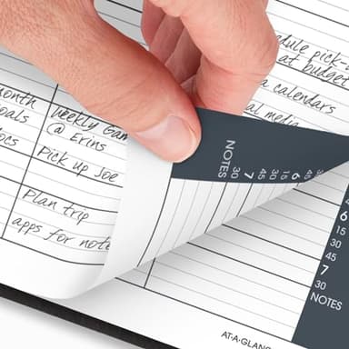 AT-A-GLANCE 2025 Appointment Book Planner, Daily, Eight Person Group Planner, 8-1/2" x 11", Large, Quarter-Hourly, 2 Volume Set, Black (702120525) - Image 3