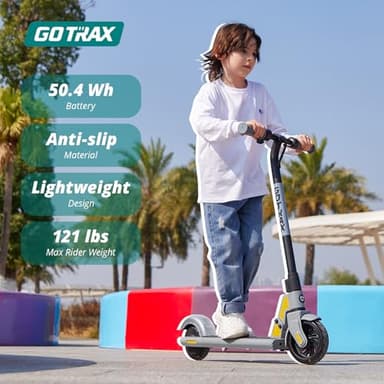 Gotrax GKS Electric Scooter for Kid, 6" Solid Wheels, Max 4 Miles and 7.5 Mph Speed Power by 150W Motor, UL2272 Safety Certification, Lightweight Electric Scooter for Boy Girl Ages 6-12, Black - Image 3