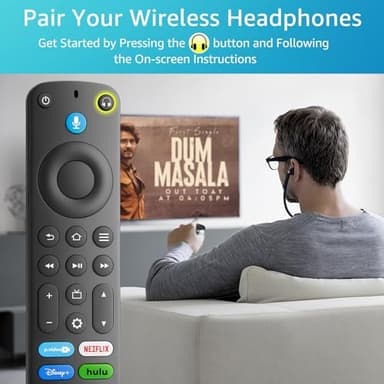 Replacement Voice-Remote-Control for TV-Stick/TV Cube and for Insignia/Toshiba/Pioneer Smart TVs - Image 5