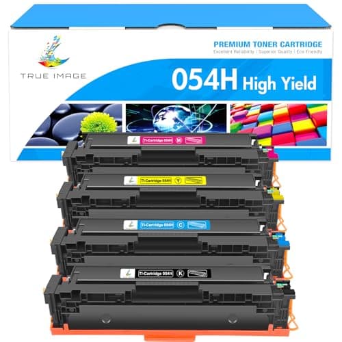 TRUE IMAGE Compatible 054 054H Toner Cartridge Replacement for Canon 054 054H Toner for Canon Color ImageCLASS MF644Cdw MF642Cdw LBP622Cdw MF641Cw Printer Toner (Black Cyan Magenta Yellow, 4-Pack) - Image 1