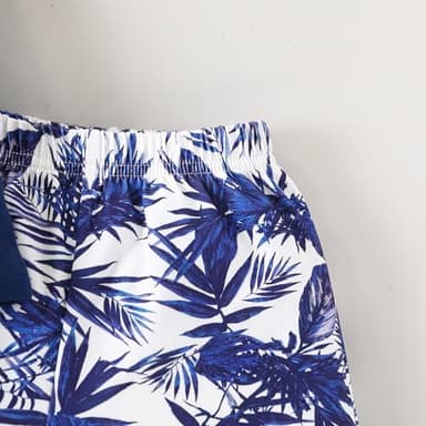 Klyatpxoen 3 4 T Toddler Baby Boy Summer Clothing Set Short Sleeve T Shirt Top Shorts 2 Pcs Beach Outfits Set Blue (3-4T) - Image 7