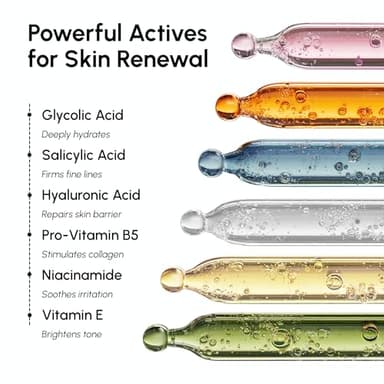 MAREE Glycolic Acid Pads - Toner Pads for Face Cleansing - Exfoliating Pad with Tea Tree Oil, Salicylic Acid & Vitamins E, B3, B5 - Acne Clearing, Skin Pore Resurfacing & Radiance Device - 50 Count - Image 4