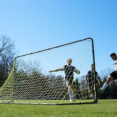 Franklin Sports Premier Steel - Folding Backyard Soccer Goal with All Weather Net - Kids Backyard Soccer Net - Easy Assembly - 10x5' - Black - Image 7