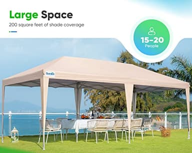 Quictent 10x20 Pop up Canopy Tent, Easy Setup and Wheeled Bag for Commercial, Outdoor, Camping, Parties, Markets and Instant Shelter - Image 3