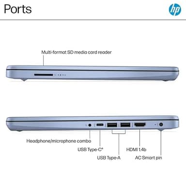 HP 2025 New Student Business Laptop, Intel N150 CPU(Beats N4120), 14 Inch LED, 16GB RAM, 384GB Storage(128GB UFS+256GB MSD), Wi-Fi 6, Copilot AI, Office Pro Lifetime, Windows 11 Pro, Sky Blue, w/Mouse - Image 4