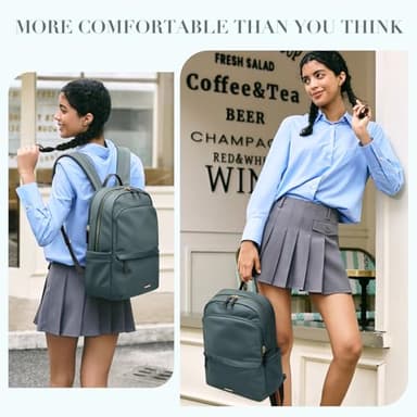 GOLF SUPAGS Women Laptop Backpack Casual Daypack for Work Travel College Backpack Purse Fits 14 Inch Notebook (Atrovirens) - Image 7