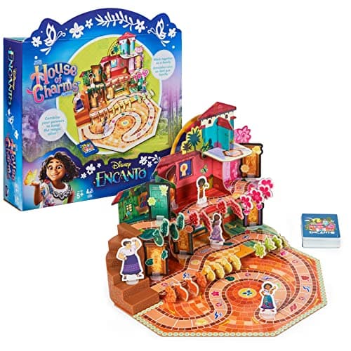 Disney Encanto, House of Charms Cute Easy Family Board Game with Magic Tokens Based on The Movie, for Kids Ages 5 and up - Image 1