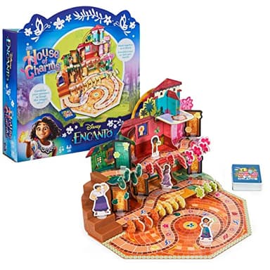 Disney Encanto, House of Charms Cute Easy Family Board Game with Magic Tokens Based on The Movie, for Kids Ages 5 and up - Image 1