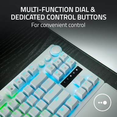Razer - Huntsman V3 Pro TKL Wired Analog Optical Esports Keyboard with with Snap Tap Mode Rapid Trigger and Adjustable Actuation - White - Image 8