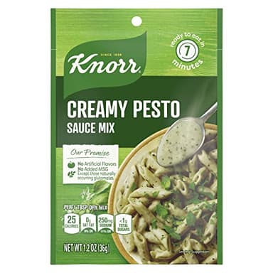 Knorr Sauce Mix Pasta Sauce For Simple Meals and Sides Creamy Pesto No Artificial Flavors, No Added Msg 1.2 oz, 24 Count - Image 1