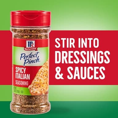 McCormick Perfect Pinch Seasoning, Spicy Italian, For Adding Italian Flavor with a Kick to Pizza, Pasta, Dressings & Sauces, 3.88 oz - Image 7