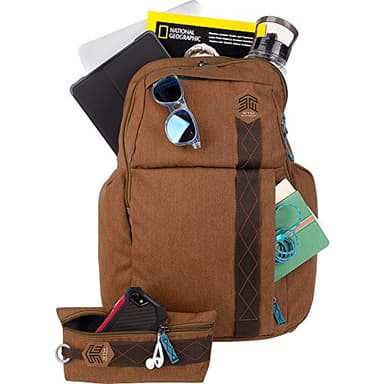 STM Kings Backpack for Laptop & Tablet Up to 15" - Desert Brown (stm-111-149P-10) - Image 2