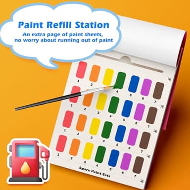 ZHOC Paint with Water Coloring Book for Kids, Mess Free Water Color Painting Activity Kit for Kids, Art Crafts Kits for Boys & Girls Ages 3 4 5 6 7 8, Princess - Image 7