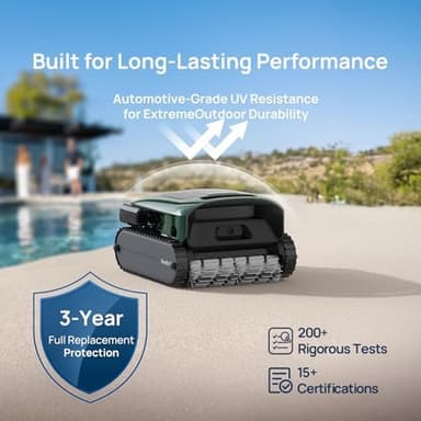 Beatbot AquaSense 2 Pro Cordless Robotic Pool Cleaner, Unmatched 5-in-1 Cleaning, Surface Parking, Skimmer with APP Control, Water Clarification, for Pools up to 3,875 Sq.ft – Emerald Green - Image 7