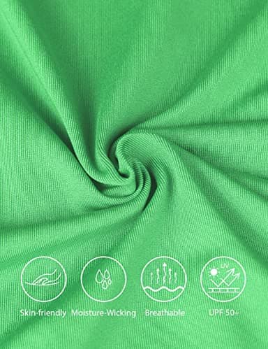 baleaf Men's Sun Protection Hoodie Shirt UPF 50+ Long Sleeve UV SPF T-Shirts with Mask Rash Guard Fishing Lightweight Light Green Size M - Image 5