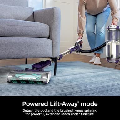 Shark POWERDETECT Upright Vacuum Cleaner with HEPA Filter, Heavy Duty Vacuum with Powerful Suction for Pet Hair Pickup, DuoClean Technology, Powered Lift-Away, Ideal for Carpets & Hardfloors, AZ4002 - Image 10