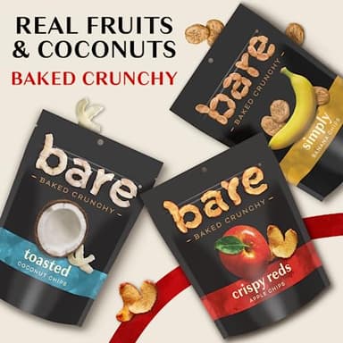 Bare Baked Crunchy, Apples Fuji & Reds and Cinnamon Variety Pack, 0.53 Ounce (Pack of 16) - Image 6